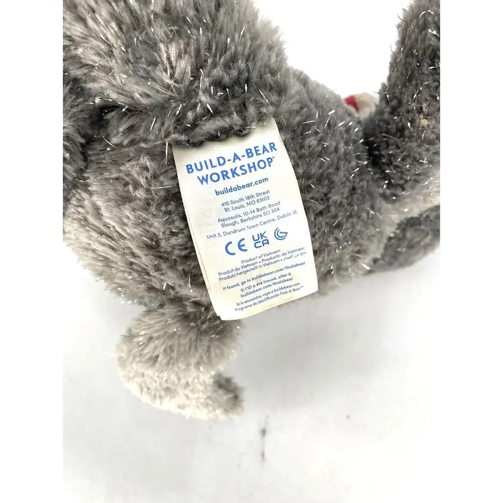 Build A Bear Violet Wolf 25th Anniversary Plush Gray Silver BAB Stuffed Animal